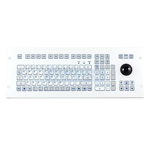 Indukey TKS-105c-TB38-FP-4HE-USB, TKS 105 Key IP65 Trackball 38mm Front Panel Embedded 4RU (USB)